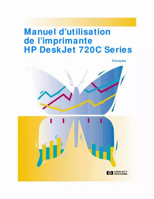 Mode d'emploi HP DESKJET 720/722C