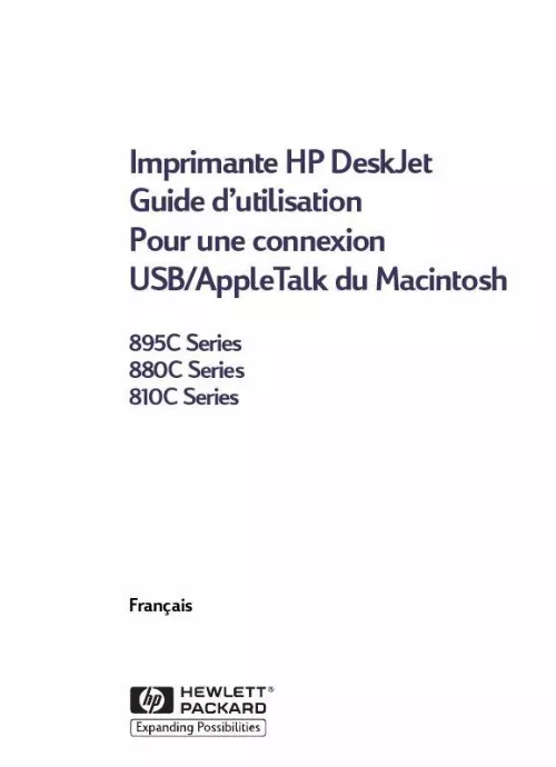 Mode d'emploi HP DESKJET 810/812/815C