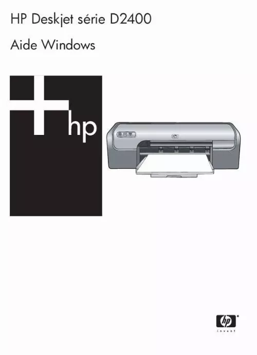 Mode d'emploi HP DESKJET D2460