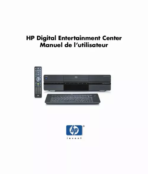 Mode d'emploi HP DIGITAL ENTERTAINMENT CENTER