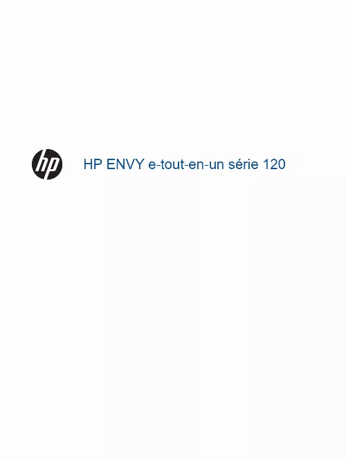 Mode d'emploi HP ENVY 120 E