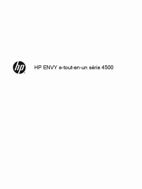 Mode d'emploi HP ENVY 4500 ALL-IN-ONE
