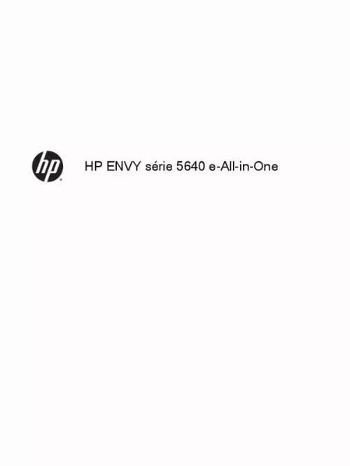 Mode d'emploi HP ENVY 5642 ALL-IN-ONE (B9S64A)