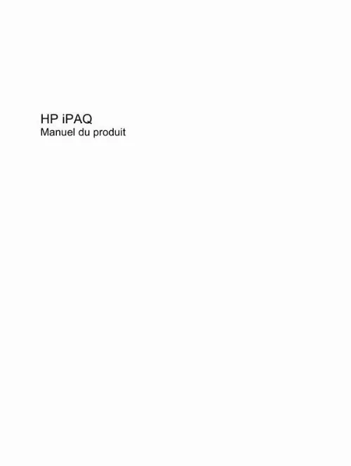 Mode d'emploi HP IPAQ 111 CLASSIC HANDHELD