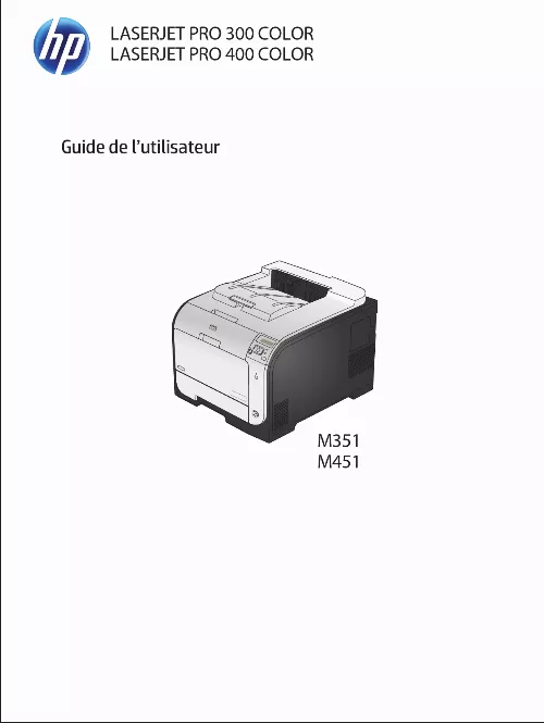 Mode d'emploi HP JET PRO 400 M451