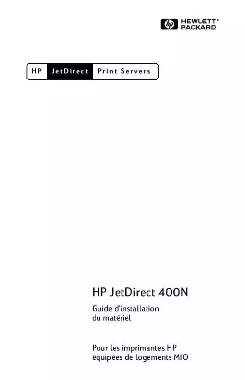 Mode d'emploi HP JETDIRECT 400N PRINT SERVER