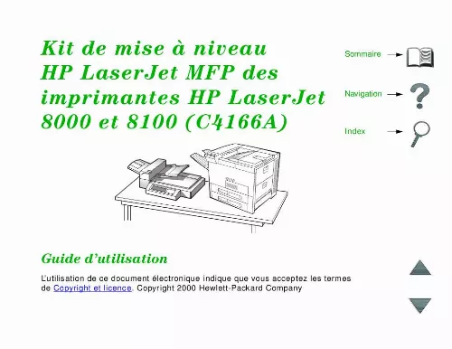 Mode d'emploi HP LASERJET 8100MFP