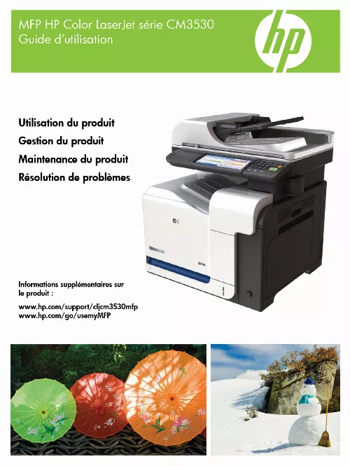 Mode d'emploi HP LASERJET CM3530FS