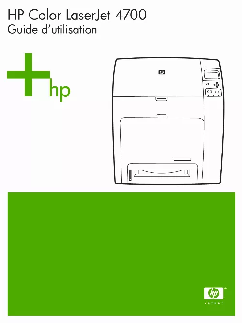 Mode d'emploi HP LASERJET COLOR 4700N