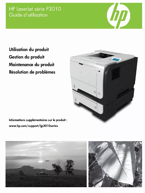 Mode d'emploi HP LASERJET P3015