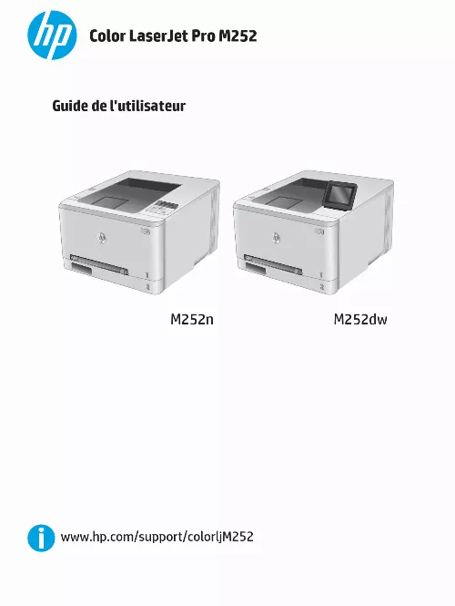 Mode d'emploi HP M252N