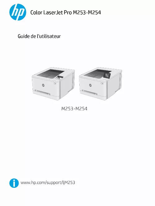 Mode d'emploi HP M254DW