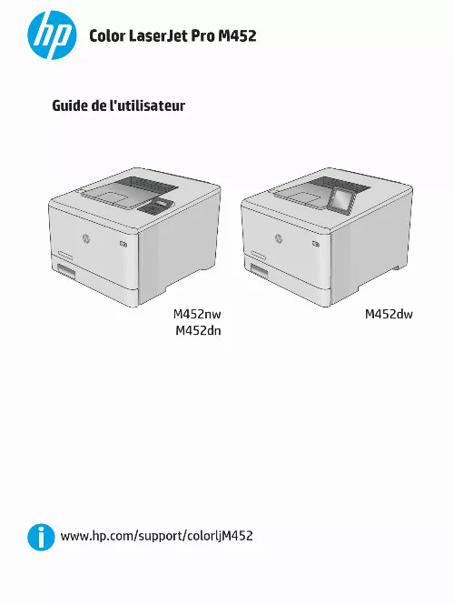 Mode d'emploi HP M452NW