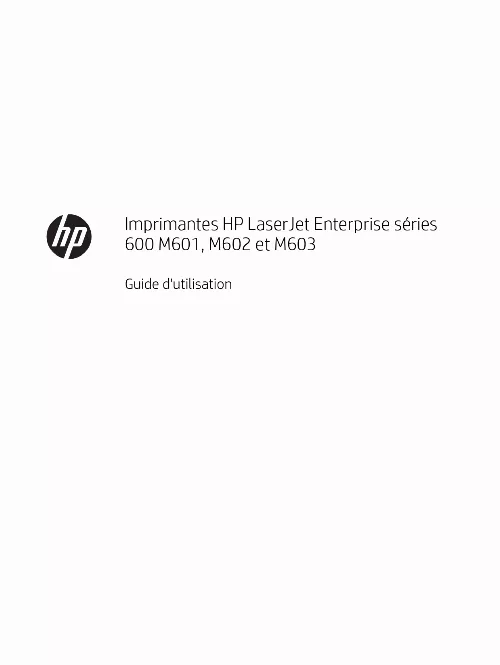 Mode d'emploi HP M601