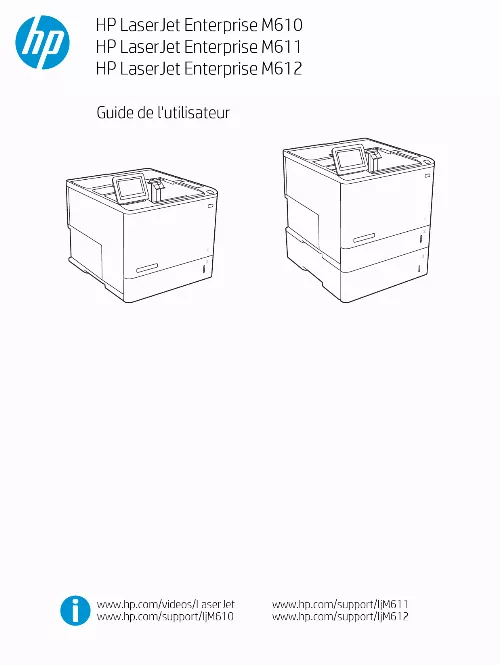 Mode d'emploi HP M611DN