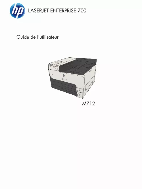 Mode d'emploi HP M712DN