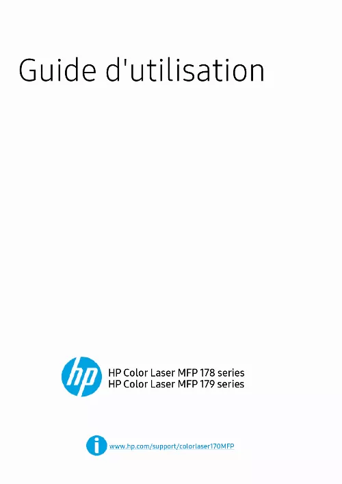 Mode d'emploi HP MFP178NW