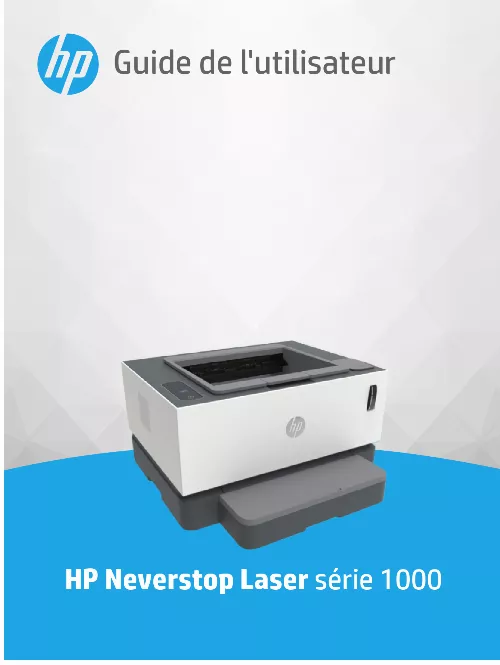 Mode d'emploi HP NEVERSTOP 1001NW