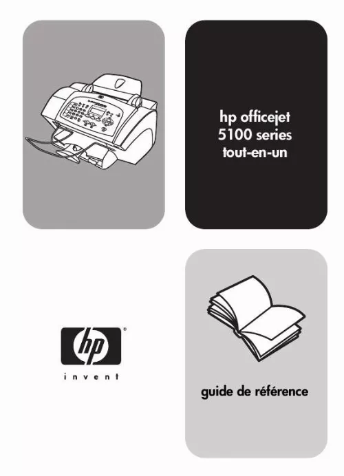 Mode d'emploi HP OFFICEJET 5100 ALL-IN-ONE PRINTER