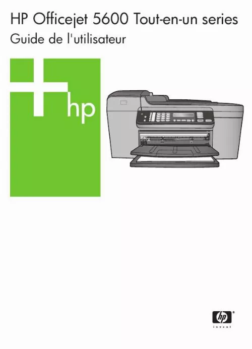 Mode d'emploi HP OFFICEJET 5600 ALL-IN-ONE PRINTER