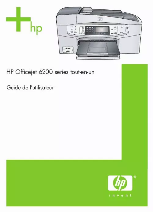 Mode d'emploi HP OFFICEJET 6200 ALL-IN-ONE PRINTER