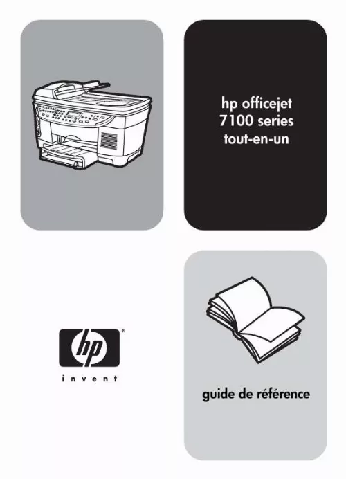 Mode d'emploi HP OFFICEJET 7100 ALL-IN-ONE PRINTER