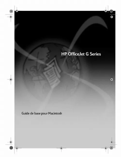 Mode d'emploi HP OFFICEJET G85 ALL-IN-ONE