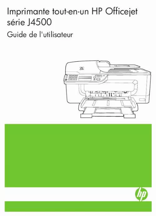 Mode d'emploi HP OFFICEJET J4000 ALL-IN-ONE