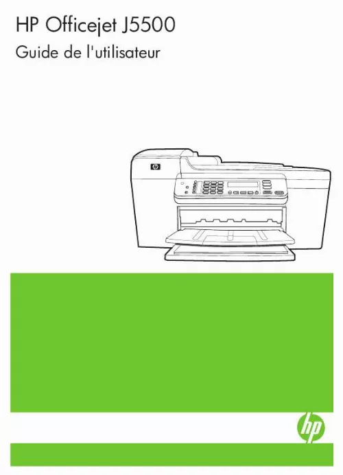 Mode d'emploi HP OFFICEJET J5500 ALL-IN-ONE