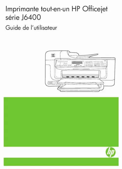Mode d'emploi HP OFFICEJET J6400 ALL-IN-ONE