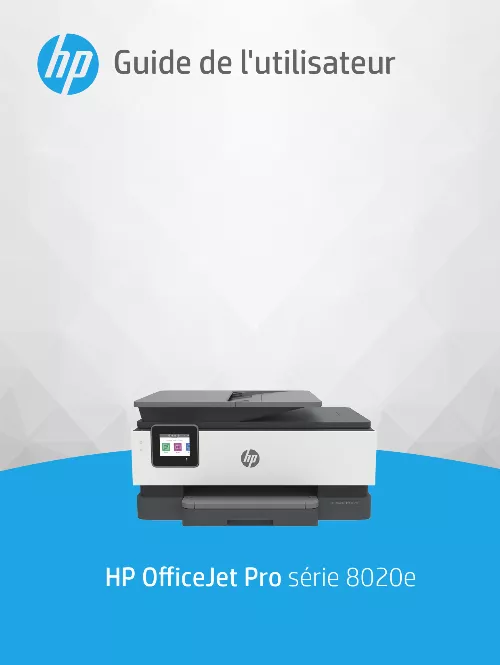 Mode d'emploi HP OFFICEJET PRO 8022E