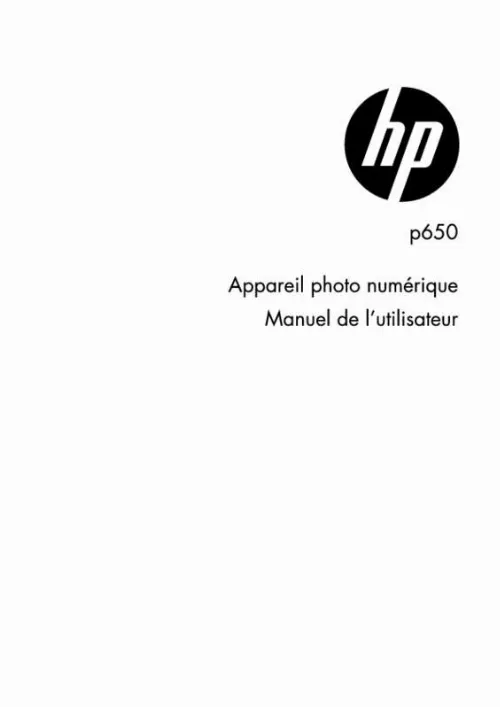 Mode d'emploi HP P 650