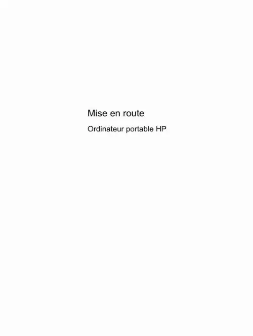 Mode d'emploi HP PAVILION DV6-6104EA