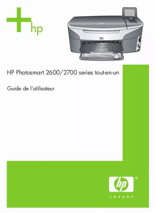 Mode d'emploi HP PHOTOSMART 2600 ALL-IN-ONE PRINTER
