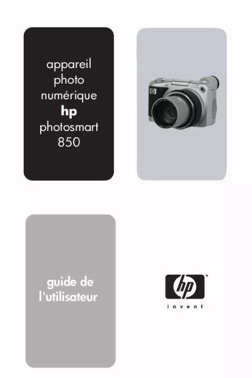 Mode d'emploi HP PHOTOSMART 850