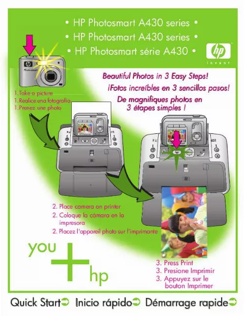 Mode d'emploi HP PHOTOSMART A430