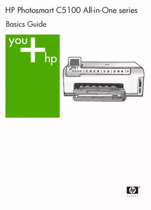 Mode d'emploi HP PHOTOSMART C5100 ALL-IN-ONE PRINTER