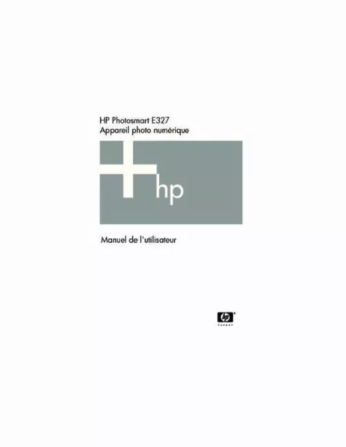 Mode d'emploi HP PHOTOSMART E327