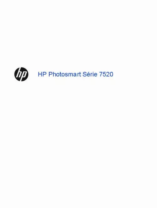 Mode d'emploi HP PHOTOSMART EAIO 7520