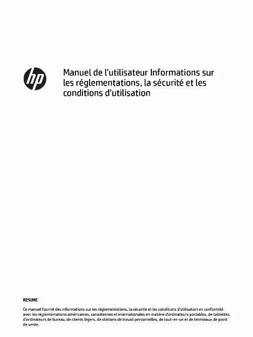 Mode d'emploi HP PRO X2 410 G1 (H6Q33EA)