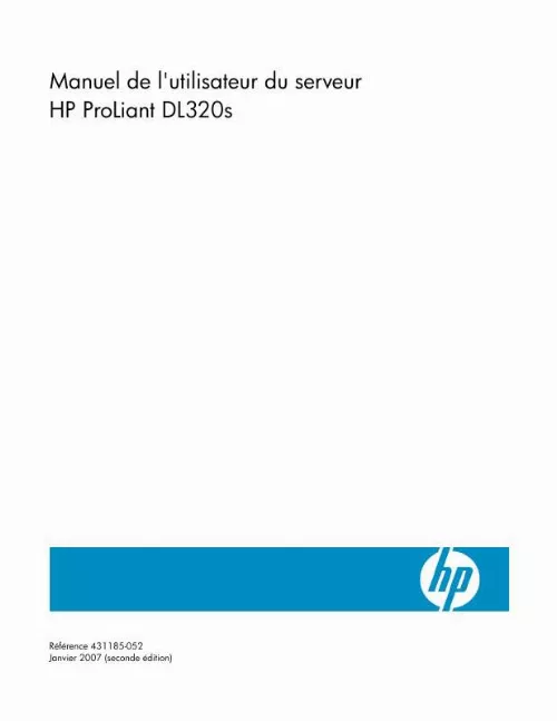 Mode d'emploi HP PROLIANT DL320S SERVER