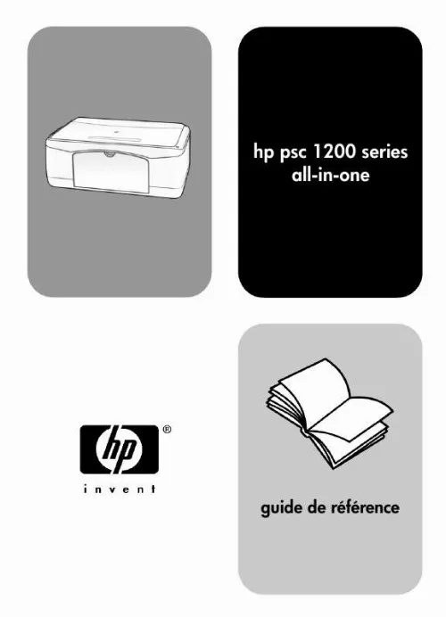 Mode d'emploi HP PSC 1200 ALL-IN-ONE PRINTER