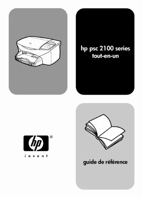 Mode d'emploi HP PSC 2100 ALL-IN-ONE PRINTER