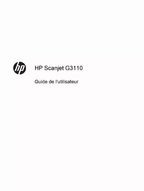 Mode d'emploi HP SCANJET G3110