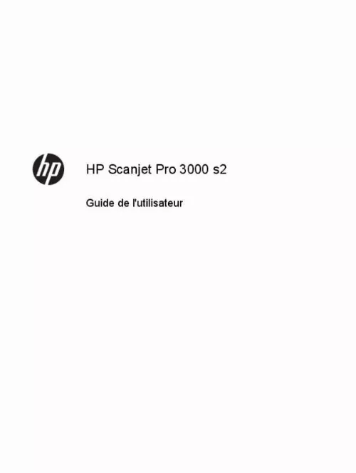 Mode d'emploi HP SCANJET PROFESSIONAL 3000 S2