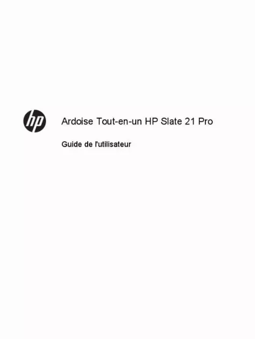 Mode d'emploi HP SLATE ALL-IN-ONE 17-L000NF