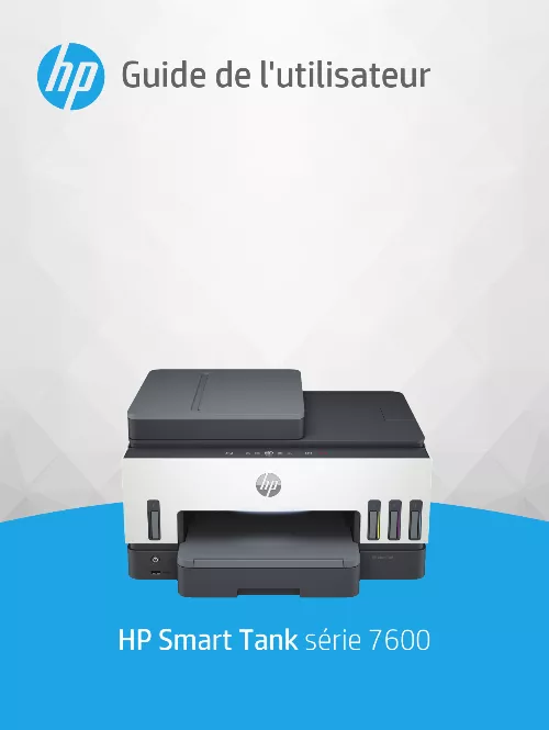 Mode d'emploi HP SMART TANK PLUS 7605