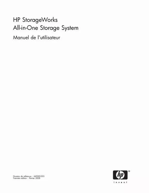 Mode d'emploi HP STORAGEWORKS 400R ALL-IN-ONE STORAGE SYSTEM