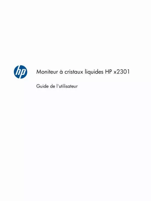 Mode d'emploi HP X2301