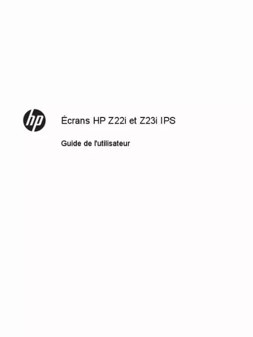 Mode d'emploi HP Z22I (D7Q14AT)